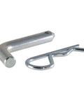 Trailer Hitch Pin And Clip Half Inch Diameter Fits One And A Quarter Inch Receivers With Clear Zinc Finish Easy Grip 105 Degree Bend