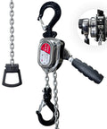 Half Ton Chrome Mini Lever Block Come Along Hoist 1100 Lbs 10 Ft Chain G80 Steel Chain With Swivel Hook For Building