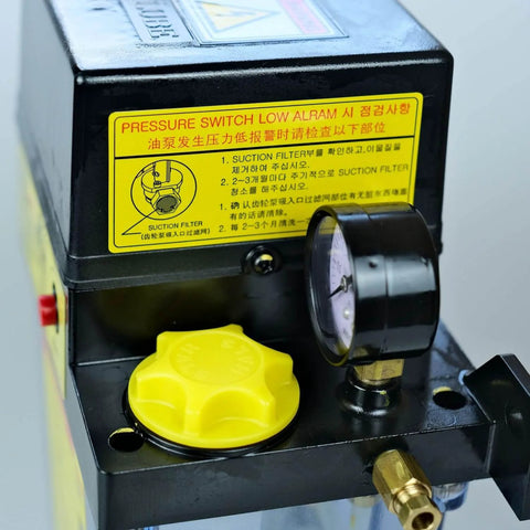 HALS Lube HMGP 303M Lubrication Oil Pump With External Control Fixed Quantity Oil Supply For AC 220V 2 Liter Tank pressure gauge