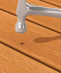 Trex Pebble Gray Deck Screw Plug for Deck Drive DCU Composite Screws conceals screw heads with a clean look on wooden decking.