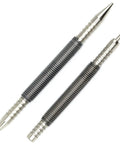 Two Piece Dual Head Nail Setter And Hinge Pin Punch Set Hammerless For Door Pins And Nail Setting One Thirty Second Inch And One Sixteenth Inch Sizes Delivers Three Thousand Five Hundred PSI Striking Force No Hammer Needed