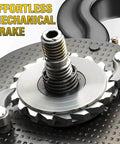 Close-up of the mechanical brake of 1 Ton Hand Chain Hoist Chain Block With 2 Heavy Duty Hooks 10 Ft Lift 2200 Lbs Capacity
