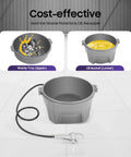 Hand Held Oiler Bucket Kit With Oil Gun For Pipe Threading Machines and waste collection tray, cost-effective tool