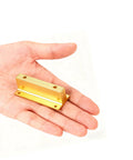 Champagne Gold 10 Pack Drawer Pulls, 2 Inch T Shaped Cabinet Knobs For Dresser And Furniture, Solid Aluminum Alloy in hand