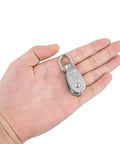 Hand holding ✝️ ,2Pcs 304 Stainless Steel M15 Silver Single Pulley Block Wire Rope Hanging Wire Towing Wheel for lifting systems