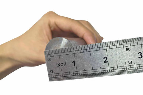 Measurement demonstration of 10 Inch Weld On Trailer Ramp Hinge Heavy Duty Greaseable Ramp Door Hinges 2 Pack