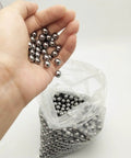 1000 Pcs Five Sixteenths Inch Precision Steel Bearing Balls For Slingshots 8mm Ammo Carbon Steel AISI 1015 Smooth Silver Finish