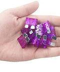 Hand holding a 50 Pack 3 Amp Blade Automotive Fuses for Cars and Trucks, Fast Acting 32V Standard Circuit Protection.