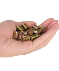 40 Piece Set Of 1 Quarter Inch 20 Threaded Wood Inserts And Furniture Screws For Wood Furniture With Hex Socket Drive 15 Millimeter
