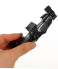 Hand holding a piece from 2 Pack Boss Head Clamps for Right Angle Lab Stands Heavy Duty Zinc Alloy Clamp Poles Adjustable Clips for Woodworking