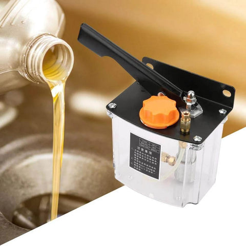 Hand Lubrication Pump 650cc Left Hand Operated Manual Grease Lubricator Pump For CNC Machine Tools and heavy-duty equipment