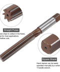Hand Reamer 16mm H7 For Metal And Wood Holes, 9SiCr Alloy Steel Cutting Tool With Straight Flutes And Square Shank