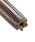 Close-up of Pro Grade 3/8 Inch Hand Reamer in High Speed Steel H7 Tolerance, Six Straight Flutes, Metalworking Tool