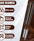 Hand Reamer Go To Seven Eighths Inch To One Inch Alloy Tool Steel H8 With Eight Straight Flutes for metal and wood hole reaming