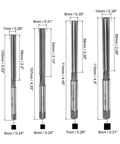 9-Piece Hand Reamer Set For Metal And Wood 2mm To 10mm H8 Tolerance With Straight Flutes Alloy Steel Cutting Tools for reaming holes
