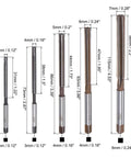 10 Piece Hand Reamer Set 3mm To 12mm H7 Tolerance In Alloy Steel With Straight Flutes For Precise Hole Enlargement And Finishing In Metal And Wood Pro Grade Reamer Bits For Smooth Accurate Hole Sizing, with size annotations