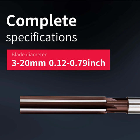 Blade specifications of Hand Reamer Set For Metal H8 Precision Straight Slot Reamers 4mm 6mm 8mm 10mm 12mm 5 Piece DRINYOUNG Kit