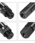 Close-up of Adjustable Pro Grade Hand Reamer Set 19 To 21 Mm And 21 To 23 Mm High Speed Steel H8 Tool with 6 straight flutes
