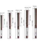 Hand Reamers Set H8 Accuracy Alloy Tool Steel 6 Flutes Straight Shank Milling Cutter Tool 10pcs displayed with size dimensions