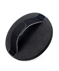 5 Inch Hand Sanding Pad With Hook And Loop Backing For Woodworking And Auto Body, showing black EVA material with grip strap