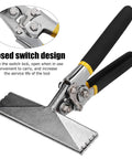 Hand Seamer and Sheet Metal Bender Tool With Non Slip Grip Handle showing closed switch design, durable metal construction