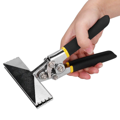 Hand Seamer and Sheet Metal Bender Tool With Non Slip Grip Handle, adjustable for precise bends and seams, shown in hand