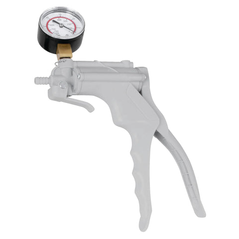 One man hand vacuum pump kit for brake bleeding and diagnostics.