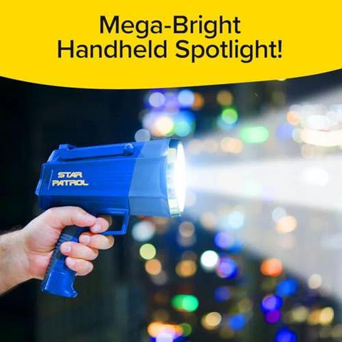 As Seen On TV Mega Bright Rechargeable Spotlight With 10 Modes And Turbo Boost Up To 100 Percent handheld use at night