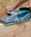Six And Three Quarter Inch Planer Model 1806B Delivers Fast Stock Removal With A High Power Fifteen Thousand RPM Motor shown in use