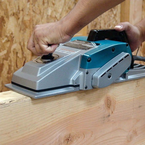 Six And Three Quarter Inch Planer Model 1806B Delivers Fast Stock Removal With A High Power Fifteen Thousand RPM Motor shown in use