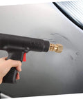 Handheld Auto Body Welder For Plastic Welding And Car Bumper Repair Portable Durable Welding Tool Kit in use on car panel