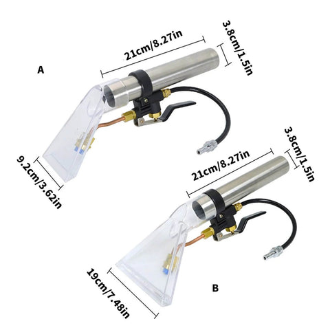 Handheld Vacuum Scraping Attachment With Real Time Viewing Window For Cars And Homes Ideal For Carpets Upholstery And Floor Mats