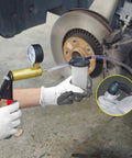 Using Hand Held Vacuum Pump Tester Kit For Automotive Testing Vacuum Gauges And Brake Bleeder With Pro Grade Adapters And Case Blue