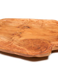 Handmade Premium Fir Wood Lazy Susan Turntable Organizer with Rustic Serving Platter and Cheese Board, unique wood grain.