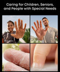 Collage showing diverse hands with text: dirty hand, sweaty hand, worn fingerprint, and faint fingerprint.