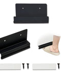 Pack Of Two Hands Free Cabinet Foot Pulls for Touchless Trash Drawers and Full Overlay Cabinets with Toe Kick Activation Soft Rubber Pedal