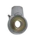 Front view of UCECH205-16NPMZ2 Hanger Bearing, Nickel-Plated Cast Iron Housing, 1 in (25.4 mm) I.D., Zinc-Plated Wide Ball Insert with Set Screw.