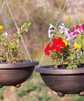 Hanging flowerpots suspended by 150ft Jack Chain, Galvanized Steel Link Chain with Spool Strong Heavy Coil Chain Hanging Chain