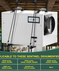 Heavy Duty Hanging Kit For Crawl Space And Basement Dehumidifiers With Anti Vibration Frame To Reduce Noise And Protect Your Unit
