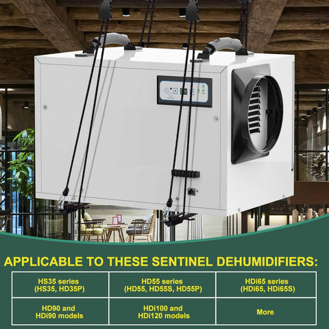 Heavy Duty Hanging Kit For Crawl Space And Basement Dehumidifiers With Anti Vibration Frame To Reduce Noise And Protect Your Unit