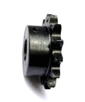 Side view of Beefy Hardened 15 Tooth Roller Chain Sprocket B Type For 12.7mm Pitch With Three Quarter Inch Bore And 0.187 Inch Keyway.