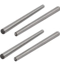 Four taper pins with 6mm and 8mm ends, 100mm length, GB117 hardened heat-treated carbon steel for precision machining.