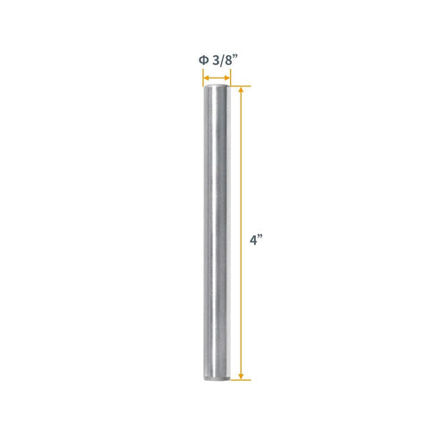Hardened Steel Dowel Pins Three Eighths Inch Heat Treated And Precisely Shaped For Accurate Alignment Pro Grade 4 Inch Length