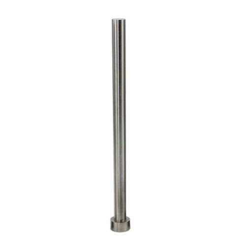 Straight Punching Ejector Pin 65Mn Round Tip For Plastic Injection Molding, 100mm Length, Hardened Alloy Steel With Nitrided Workpiece Protective Surface