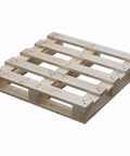 Heavy Duty Four Way Entry Wooden Pallet 48x48x5 Inches Industrial Grade Kiln Dried Hardwood Built Tough Durable Reusable Stackable Floor Pallet