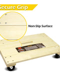 ✝️ 50952 1000 lbs. Capacity 24 in. x 16 in. Hardwood Furniture Moving Dolly with non-slip surface and secure grip, 1-pack
