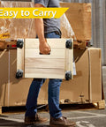 Person carrying ✝️ 50952 1000 lbs. Capacity 24 in. x 16 in. Hardwood Furniture Moving Dolly showing ease of transport