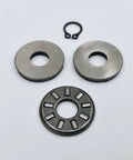 Clutch Pushrod Bearing Kit for 1984-2017 Harley Evo Twin Cam with thrust washers, needle bearing, and snap ring made in USA