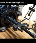 Transmission Mainshaft Inner Bearing Race Tool Installer Puller for Harley Davidson Big Twin 5 and 6 Speed 1984-present # 34902-84 in use