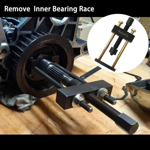 Transmission Mainshaft Inner Bearing Race Tool Installer Puller for Harley Davidson Big Twin 5 and 6 Speed 1984-present # 34902-84 in use